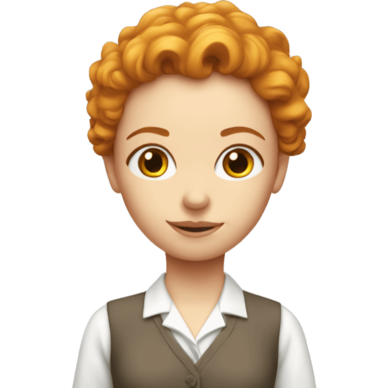 pretty angelic ginger teacher clean girl emoji