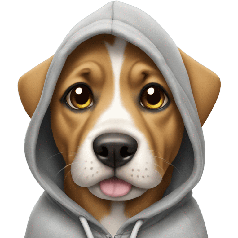 Dog with hoodie  emoji