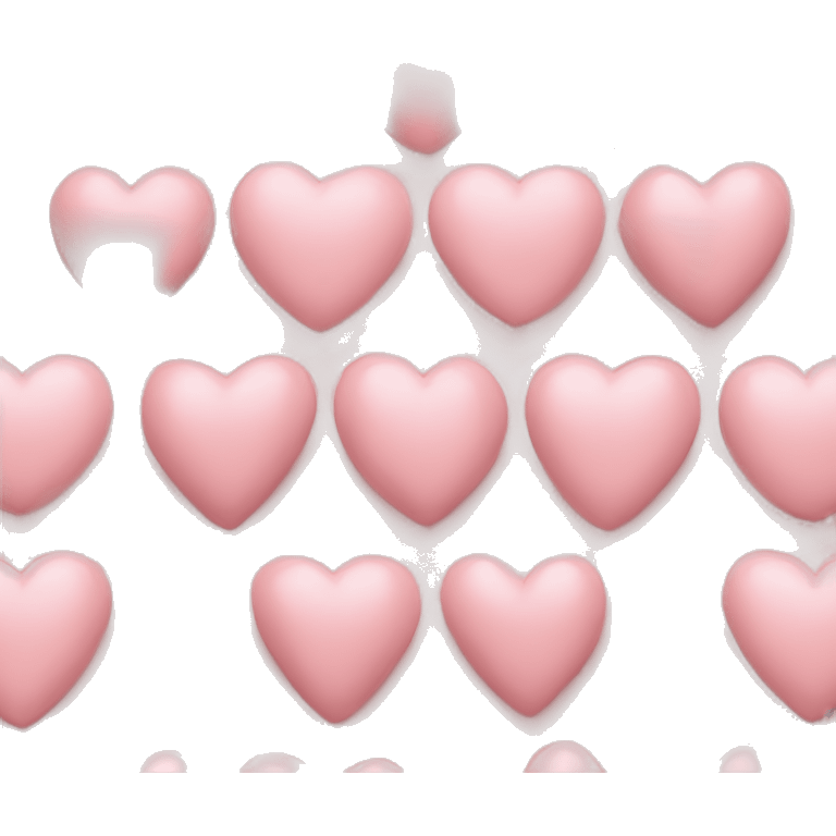 Nude pink heart  emoji