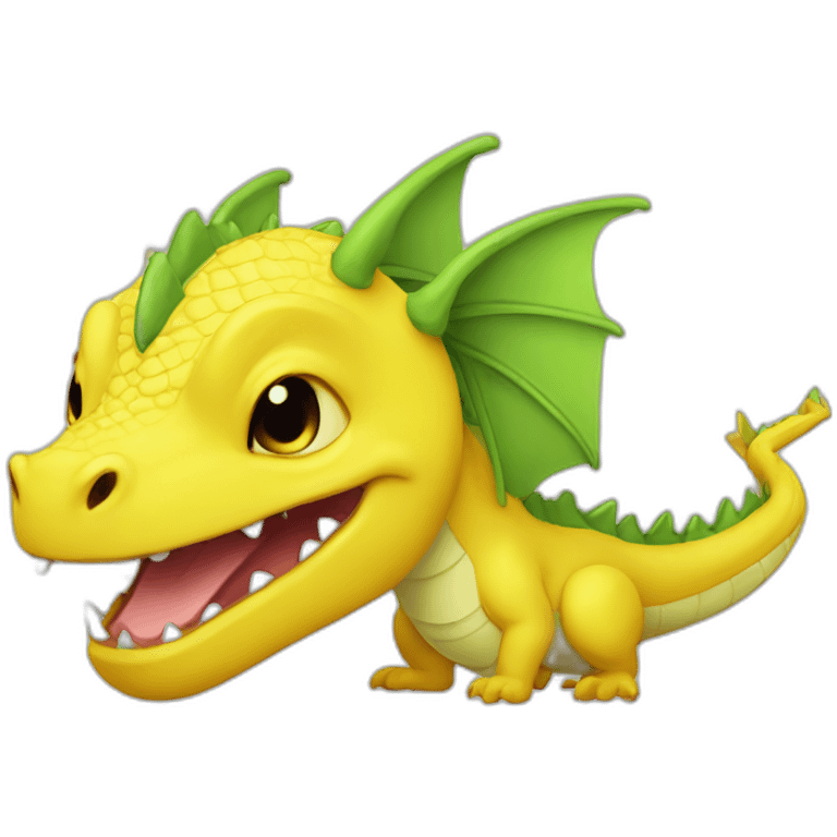 dragon cute lemon emoji