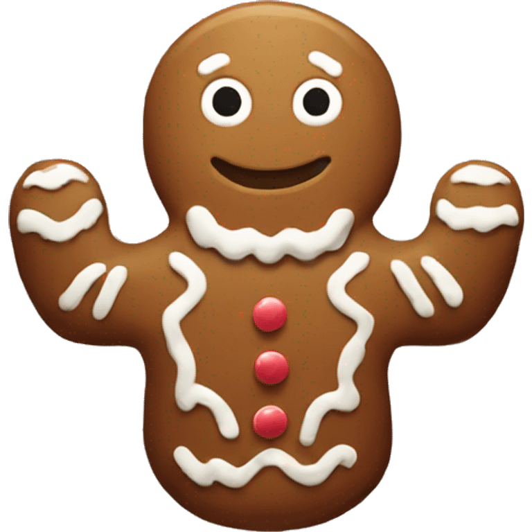 Christmas gingerbread emoji