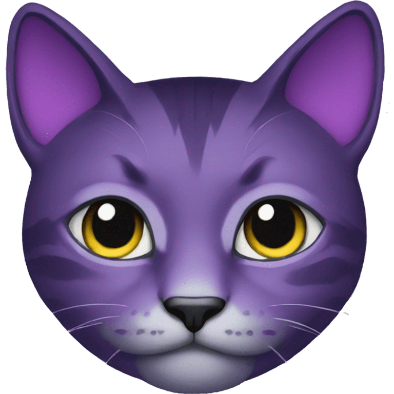 purple night cat emoji