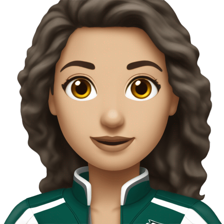 Philadelphia Eagles cheerleader brunette cheer emoji