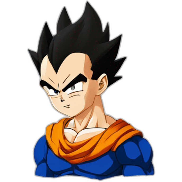 Bald Son Goku on Vegeta emoji