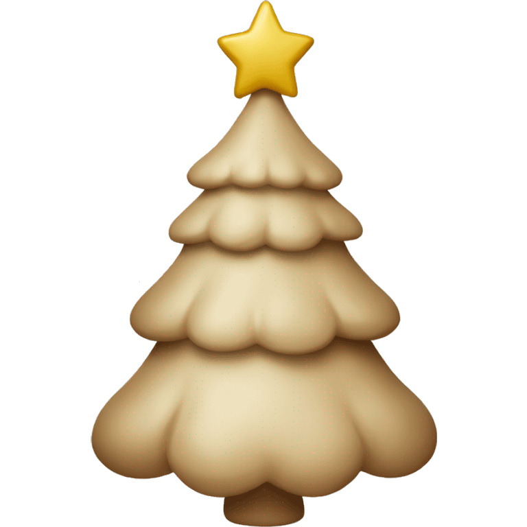 beige christmas tree toy emoji