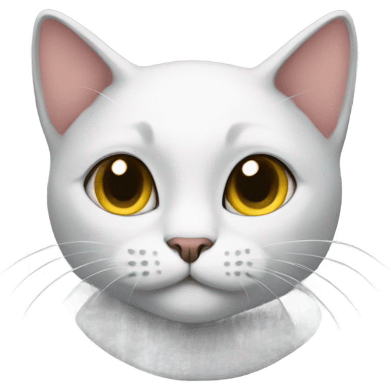 Cat wearing a Tamika emoji