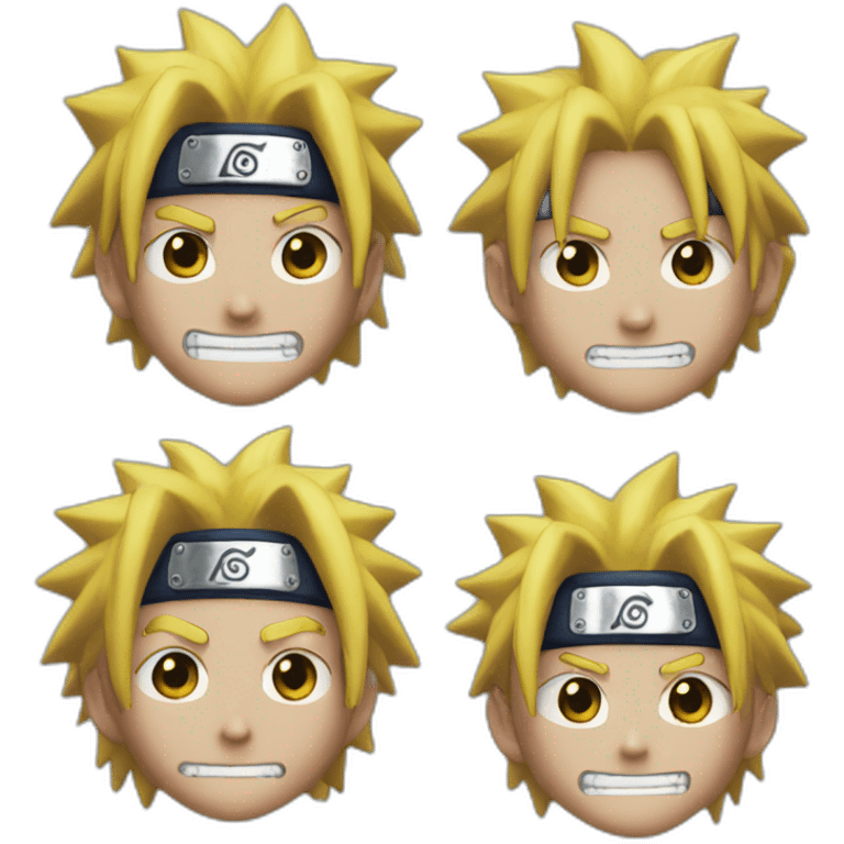 One-piece naruto emoji