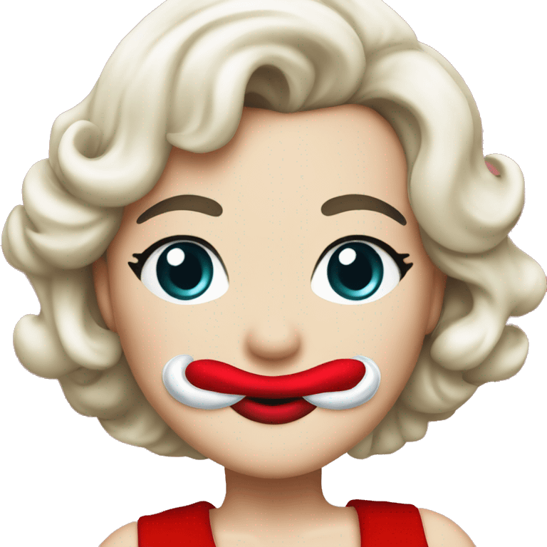 Marilyn Monroe Santa outfit emoji