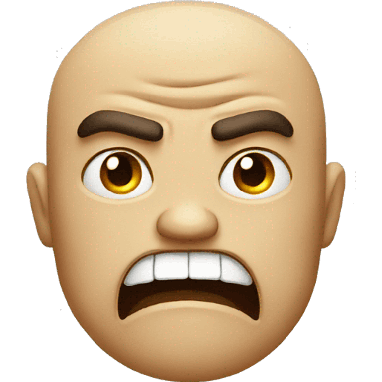 Angry face emoji