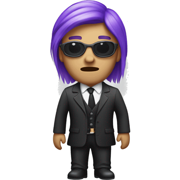 A spy with purple hair emoji