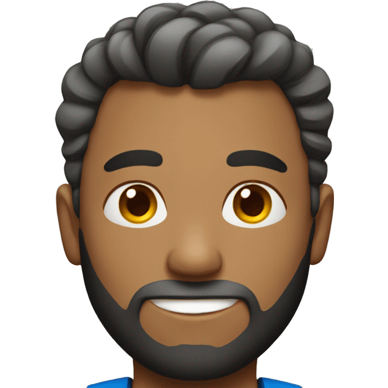 a man with sport hair emoji