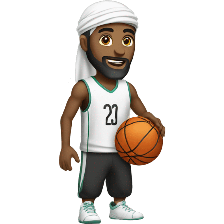 Muslim playing basketball  emoji