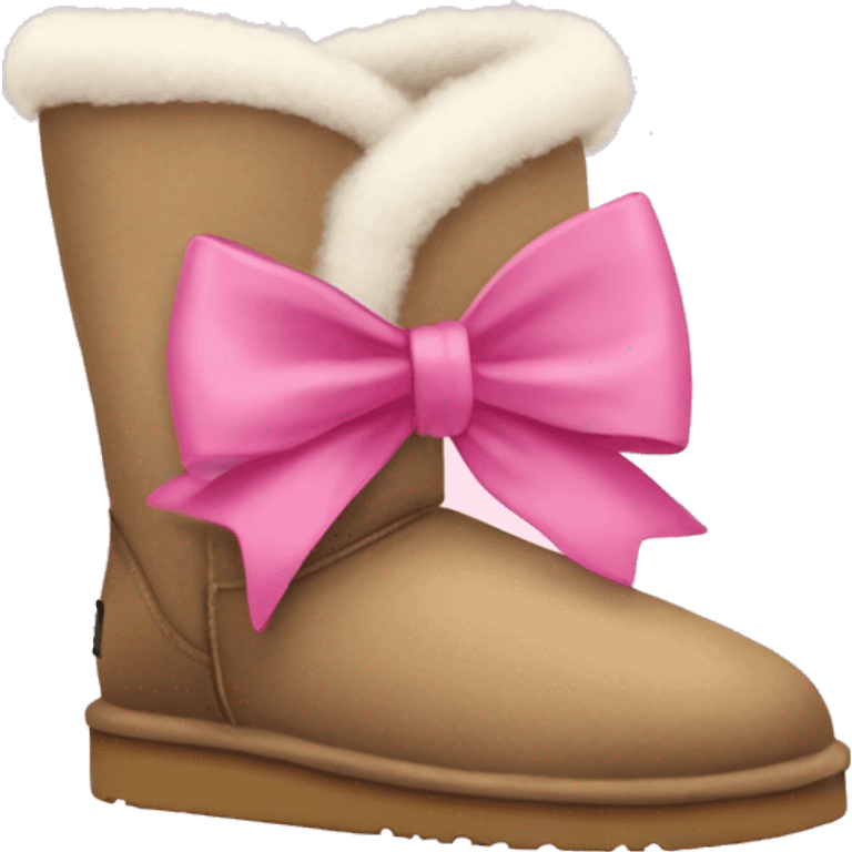 uggs with pink bow emoji