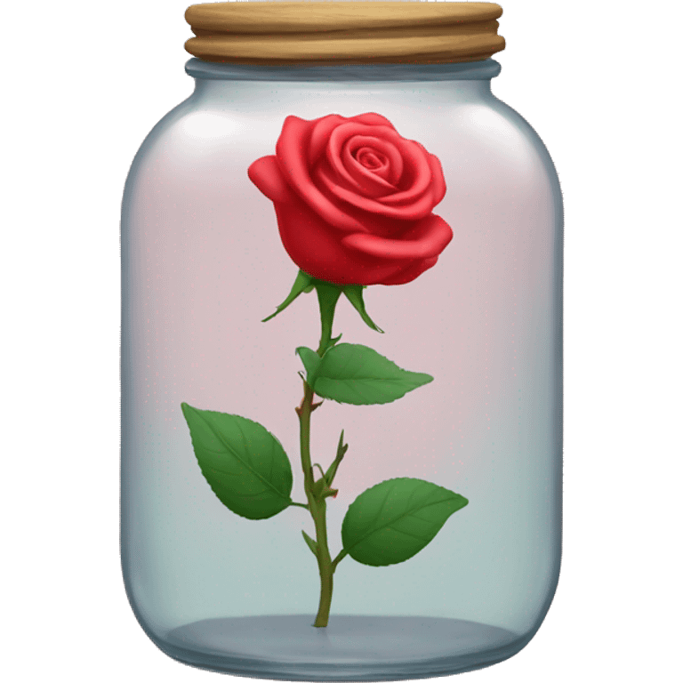 rose in a jar emoji