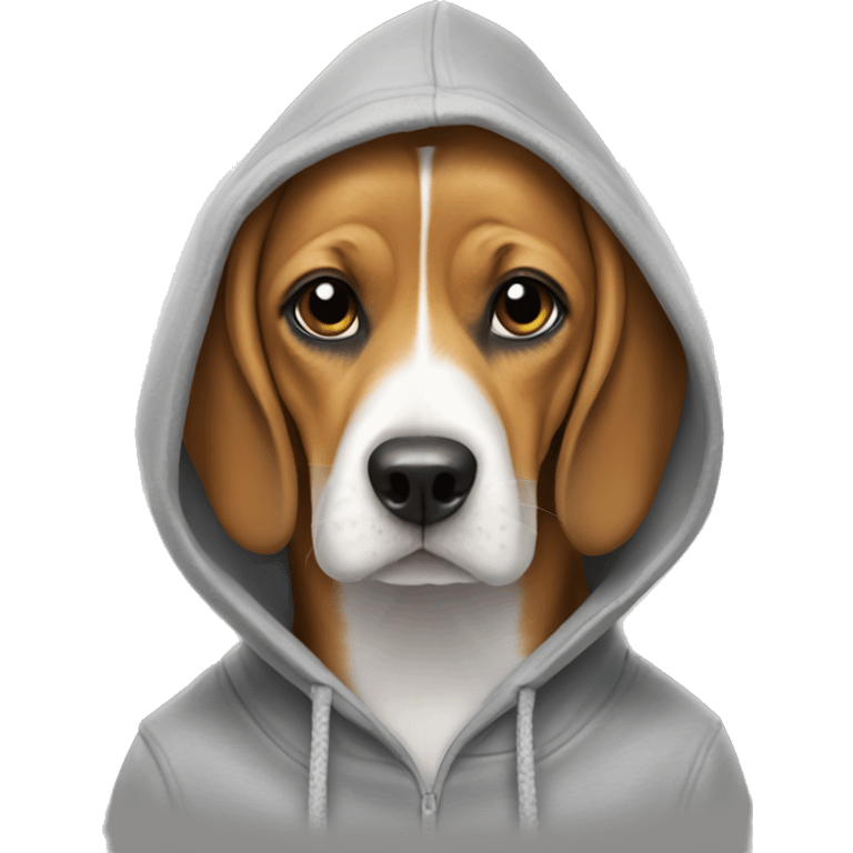 beagle in hoodie emoji