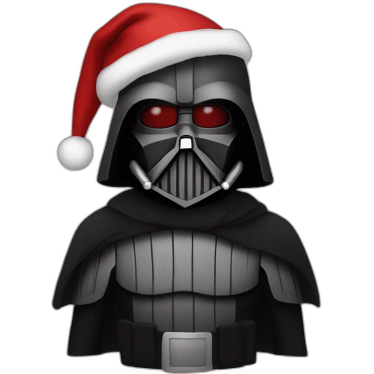 Dark vador dress like santa claus emoji