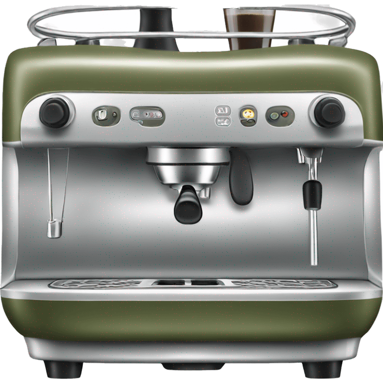 Olive green espresso machine emoji