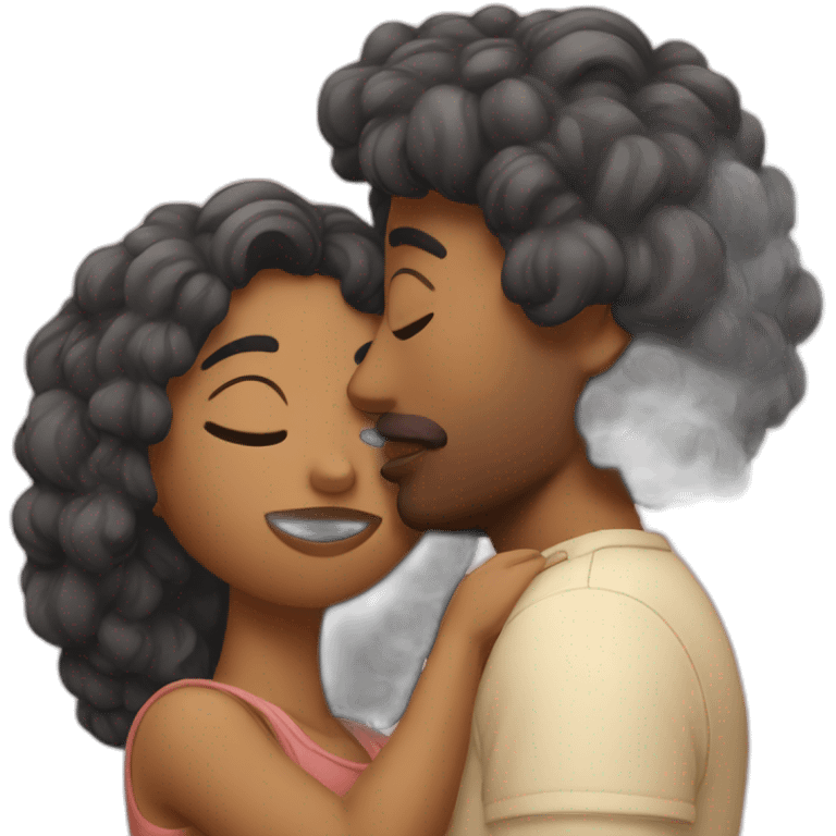 Femal couple kising emoji