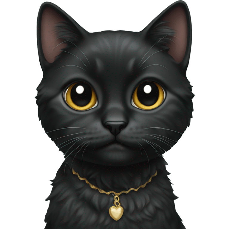 Black Chantilly-Tiffany cat emoji