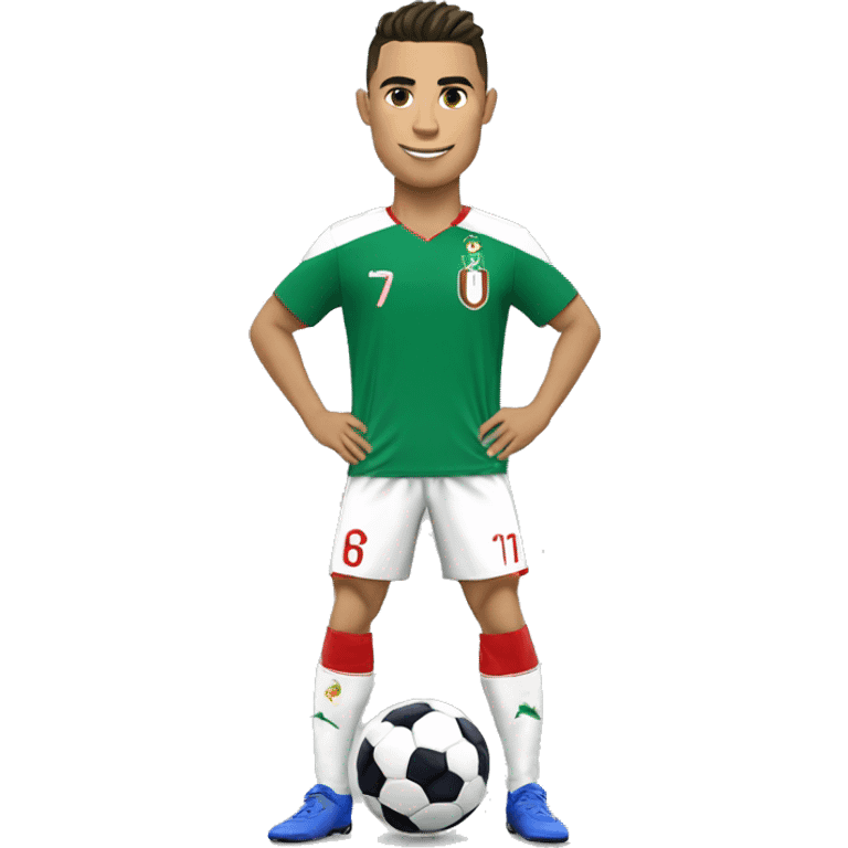 Cr7 avec le maillot de l'Algérie  emoji