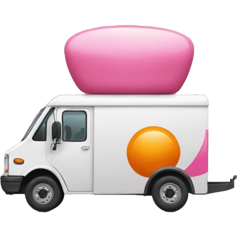 Orange and pink U-Haul emoji