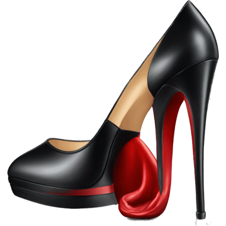 black high heel with red bottom (louboutins) emoji