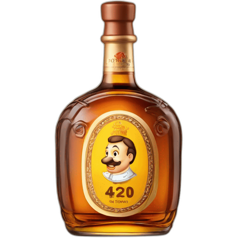 bottle of 52 years Kizlyar brandy emoji