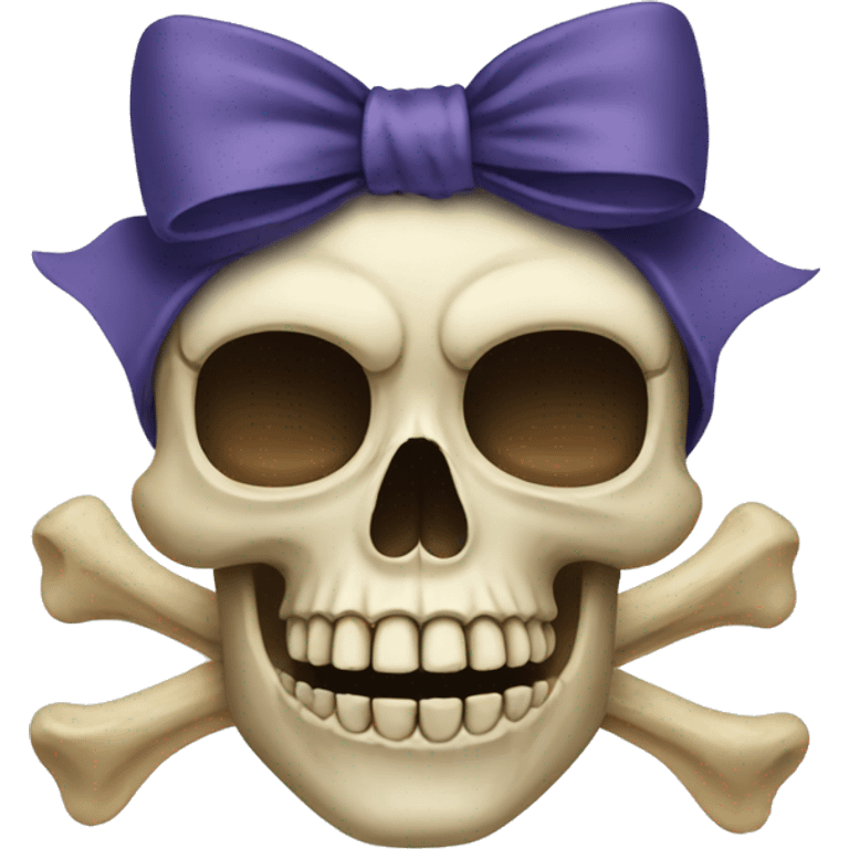 skull with a bow emoji