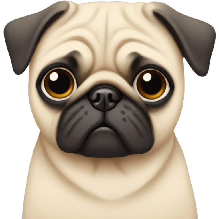 Pug in pijamas emoji