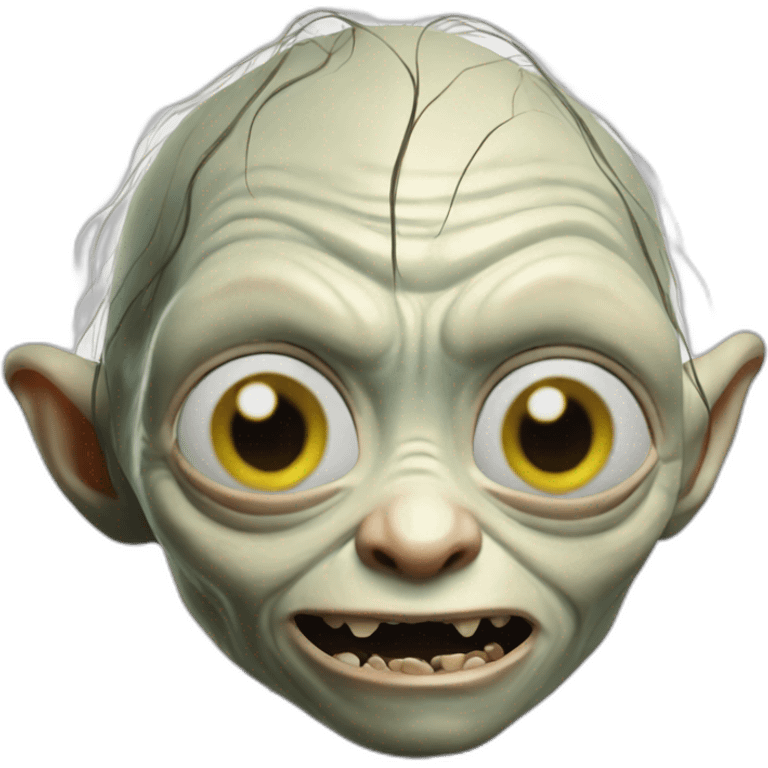 gollum taking a selfie emoji