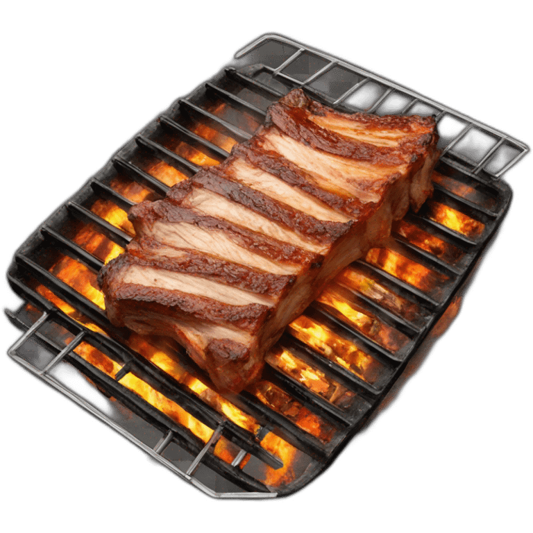 porc ribs on grill  emoji