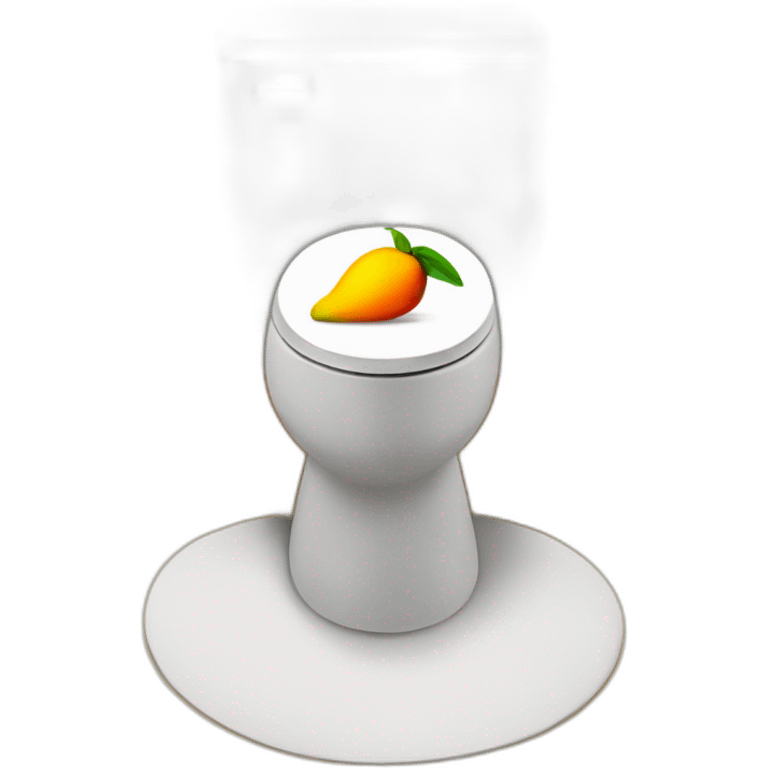 mango on toilet emoji