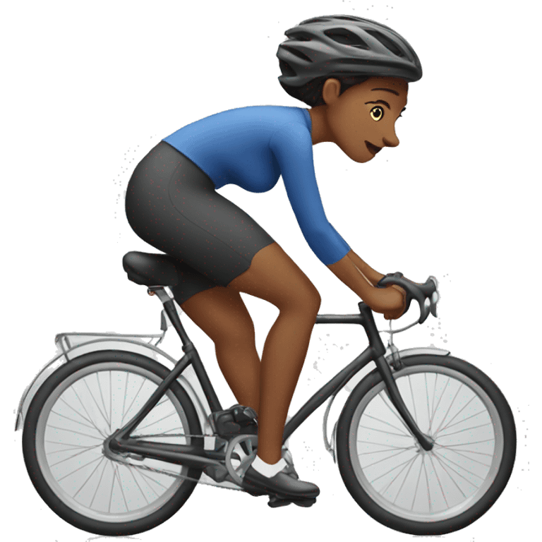 lady cycing emoji