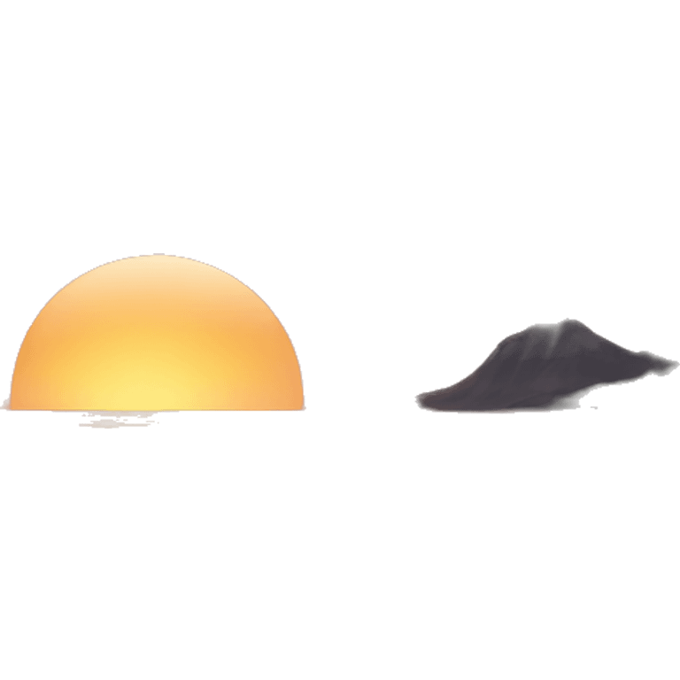 Sunset at the beach and the sea emoji