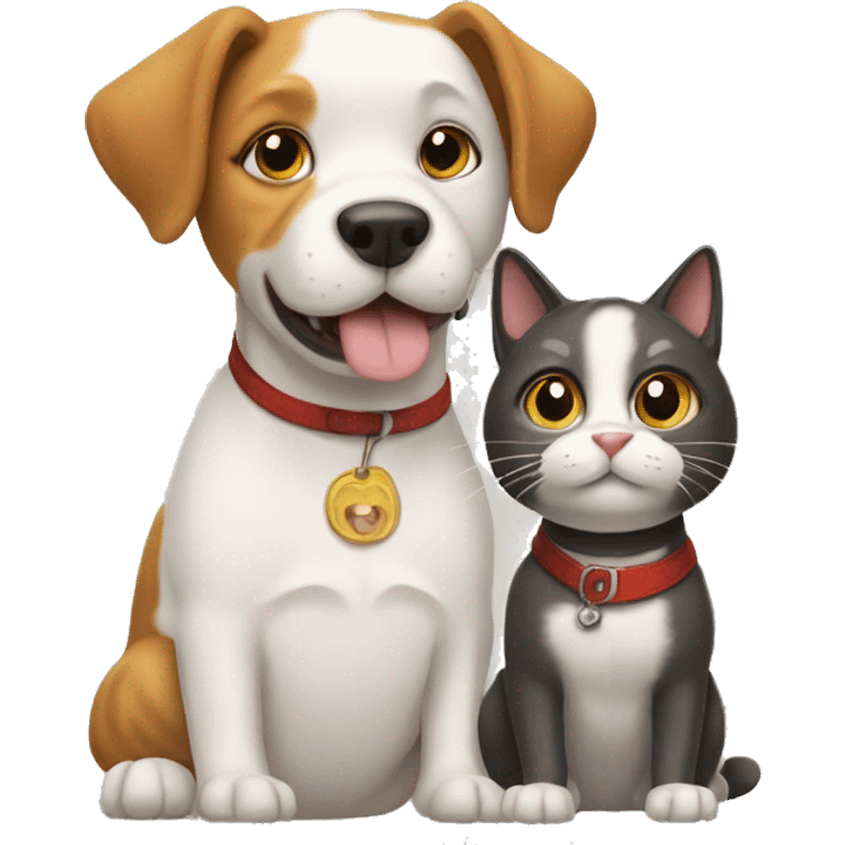 cat and dog emoji