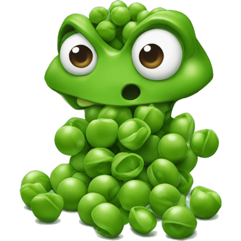 Bufo peeling peas emoji