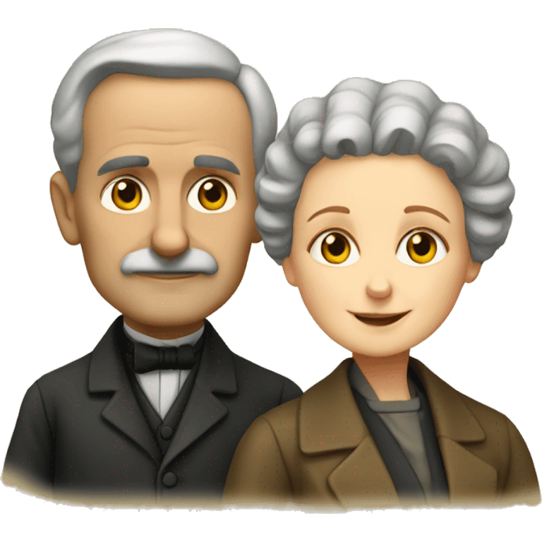 Pierre and Marie Curie emoji