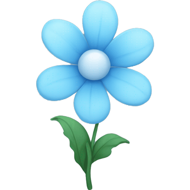 light blue flower emoji