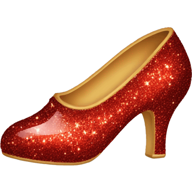 Red sparkling Dainty shoe  emoji