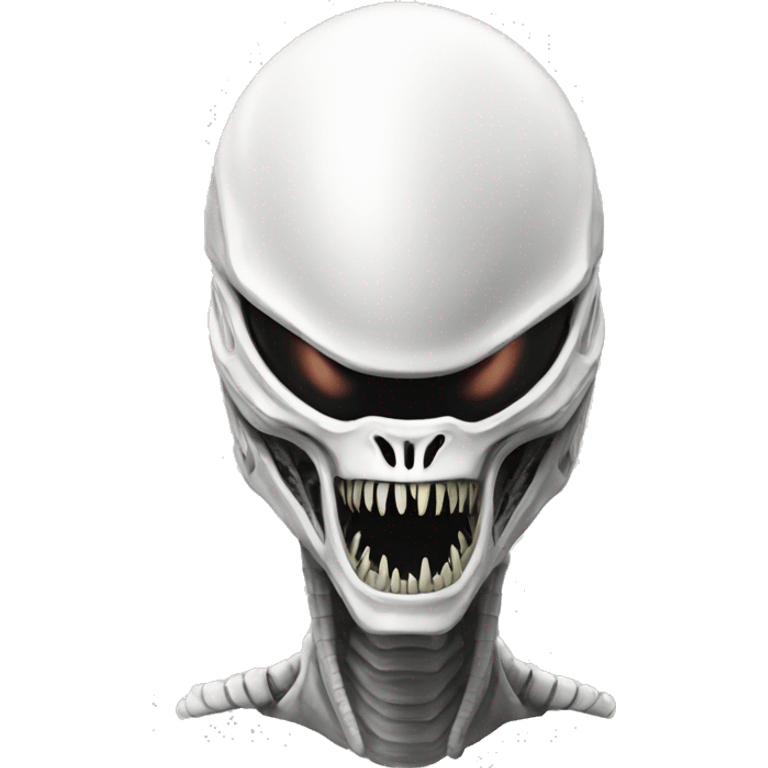 White Xenomorph emoji