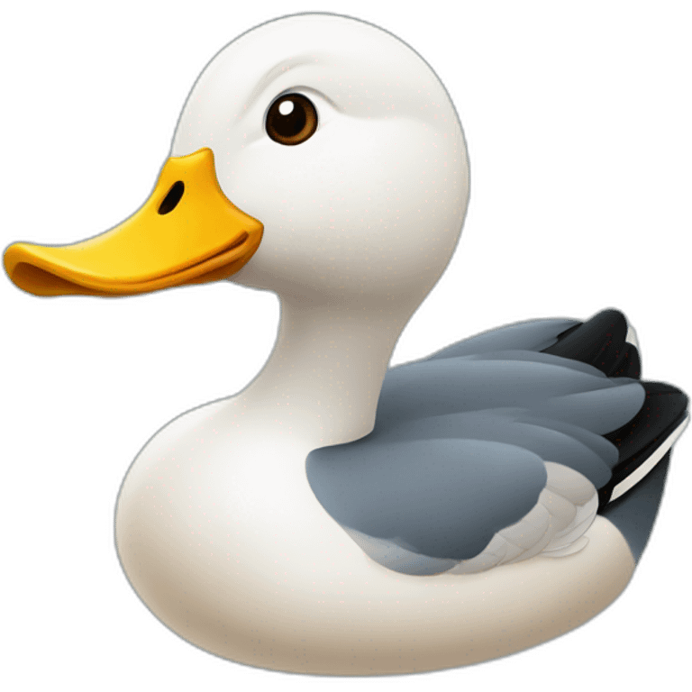 Canard dans une mare emoji