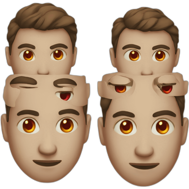 People with red eyes emoji