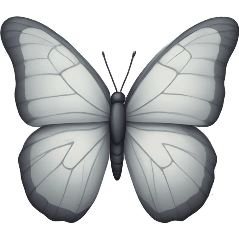 Gray butterfly emoji