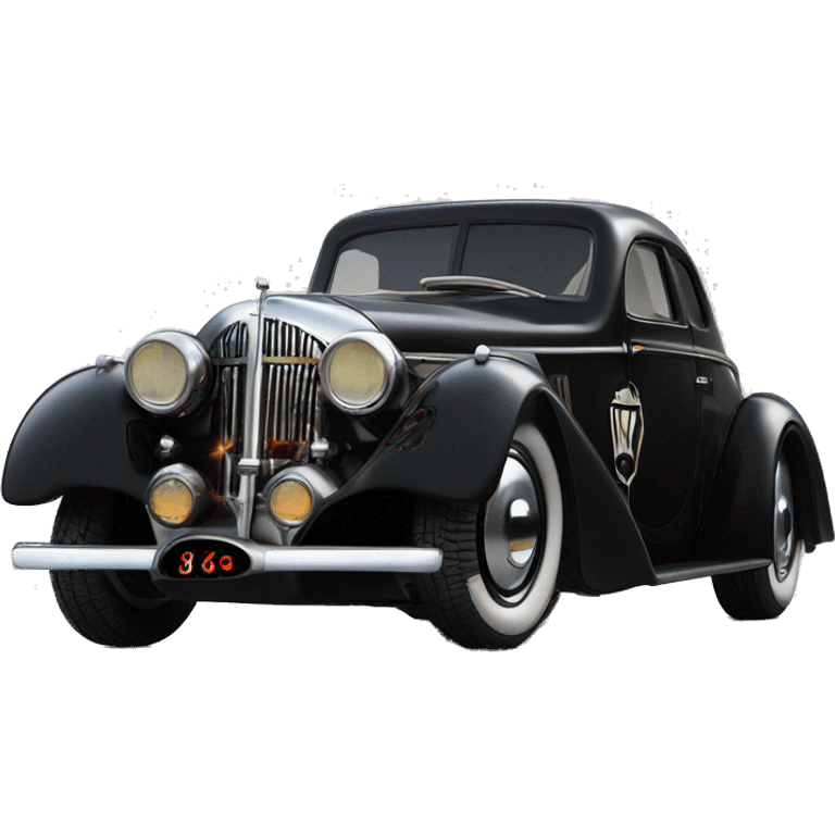 Darth Vader themed sporty Batman  1936 Cord duesenburg  emoji