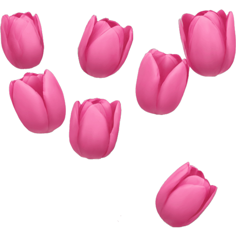 Pink tulips emoji