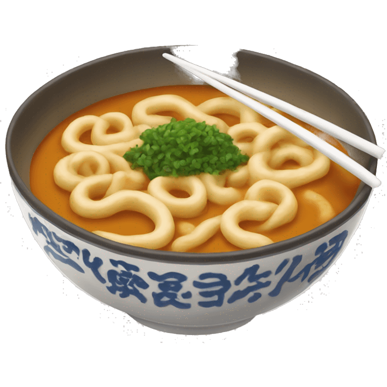 a bowl of curry udon emoji