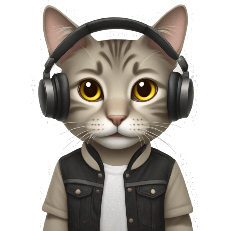 Cat dj emoji