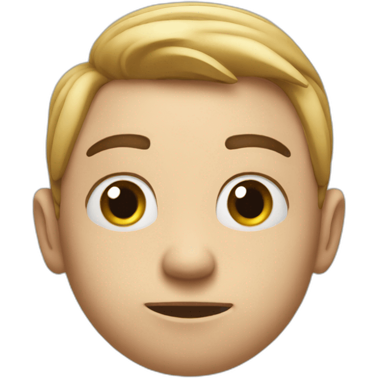 A guy looking confused at the start of a race emoji