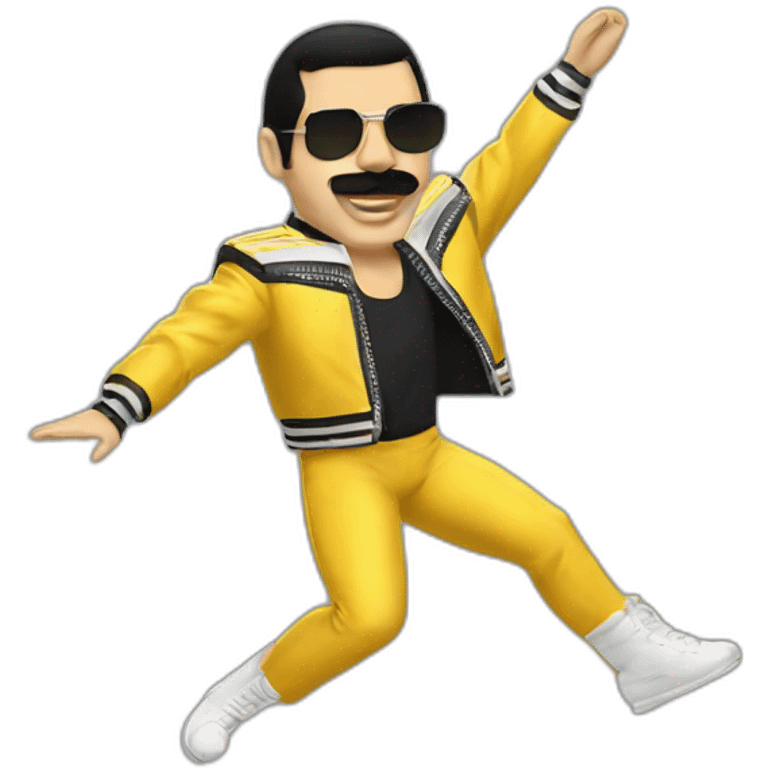 freddie mercury yellow jacket dance emoji