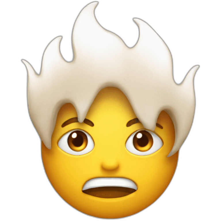 flamme avec des yeux emoji